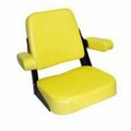Aftermarket Yellow Vinyl Seat Assembly Fits JD200YV Fits John Deere Fits JD Tractor 2010 301 SEQ90-0120